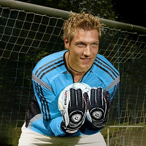 Sportout Goalie Gloves, Goalkeeper Gloves with Fingersave, Soccer Gloves, Breathable Soccer Goalie Gloves, 4mm Latex, for Kids