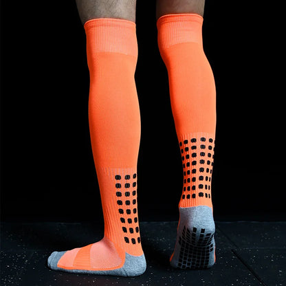 Breathable Women Knee New Men Socks Non-Slip and High Soccer Towel Bottom Cycling Hiking Sports Training Long Football Socks