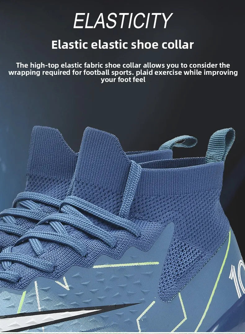 Original Outdoor Soccer Shoes for Men Indoor Futsal Non-Slip TF/IC Grass Field Breathable Youth Training Football Boots Sneakers