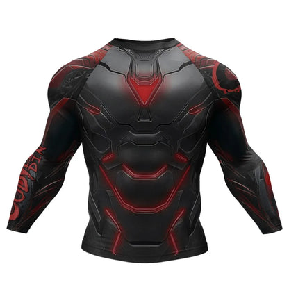 MMA Rash Guard T-shirt Rashguard For Men BJJ Jiu Jitsu & Kickboxing Compression Shirts Sport Boxing Fightwear for Muay Thai Tops