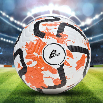 Professional Soccer Balls Size 5 Football Ball Leather Machine-stitched Soccer Ball for Children Adults Outdoor Sport Training