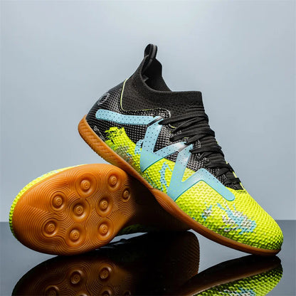 Fashion Pink Football Boots Man Turf Training Society Soccer Cleats Men Women Futsal Shoes Non-Slip Durable Soccer Shoes For Men