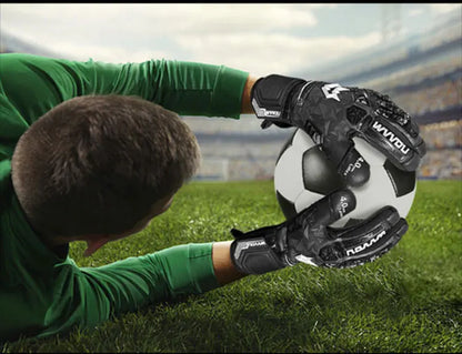 WVVOU Soccer Goalie Gloves for Adults and Youth, High Performance Goalkeeper Gloves with 5 Detachable Finger Saves
