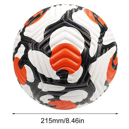 Professional Soccer Balls Size 5 Football Ball Leather Machine-stitched Soccer Ball for Children Adults Outdoor Sport Training