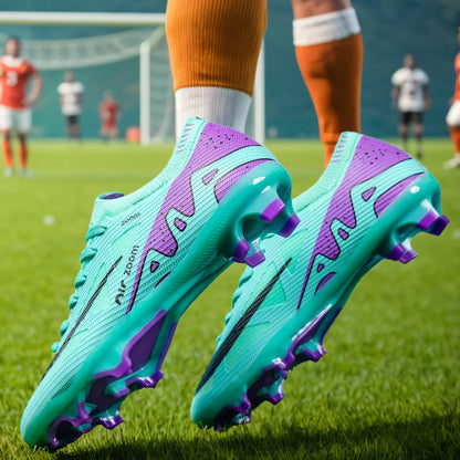 Men's professional football shoes with long spikes, AG/FG outdoor sports training shoes, entertainment games, artificial turf