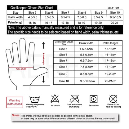 Men Kids Boys Women Professional Football Soccer Goalkeeper Gloves Match Training Goal Keeper Protection Glove Non-slip Latex