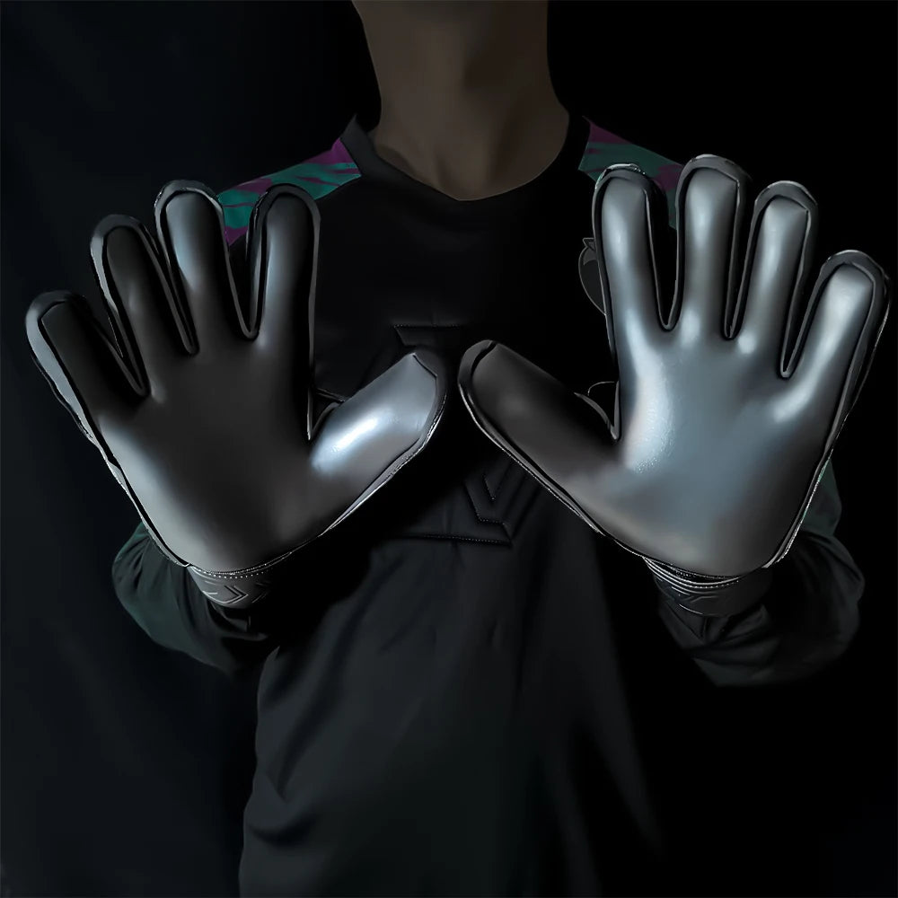 Kids Adult Fingersave Goalkeeper Gloves Football Wrist Strap Latex Finger Save Guard Protection Soccer Strong Grip Goalie Glove