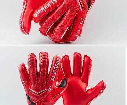 Professional Goalkeeper Gloves Men Women Kids Football Soccer Goalie Gloves 4mm Non-slip Thicken Latex Glove 5 Finger Save Guard