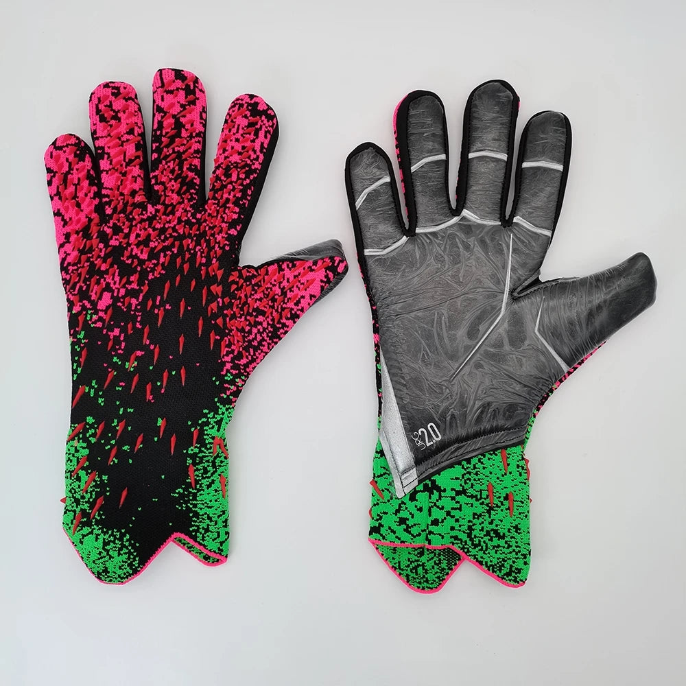 Kids Adults Football Goalkeeper Gloves Thickened Latex Professional Protection Non-Slip Soccer Goalie Goalkeeper Football Gloves