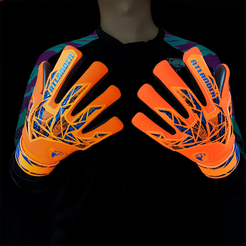 Goalkeeper Gloves Kids Adults Anti-Slip Latex Football High Quality Soccer Strong Grip Match Training Wrist Strap Goalie Glove