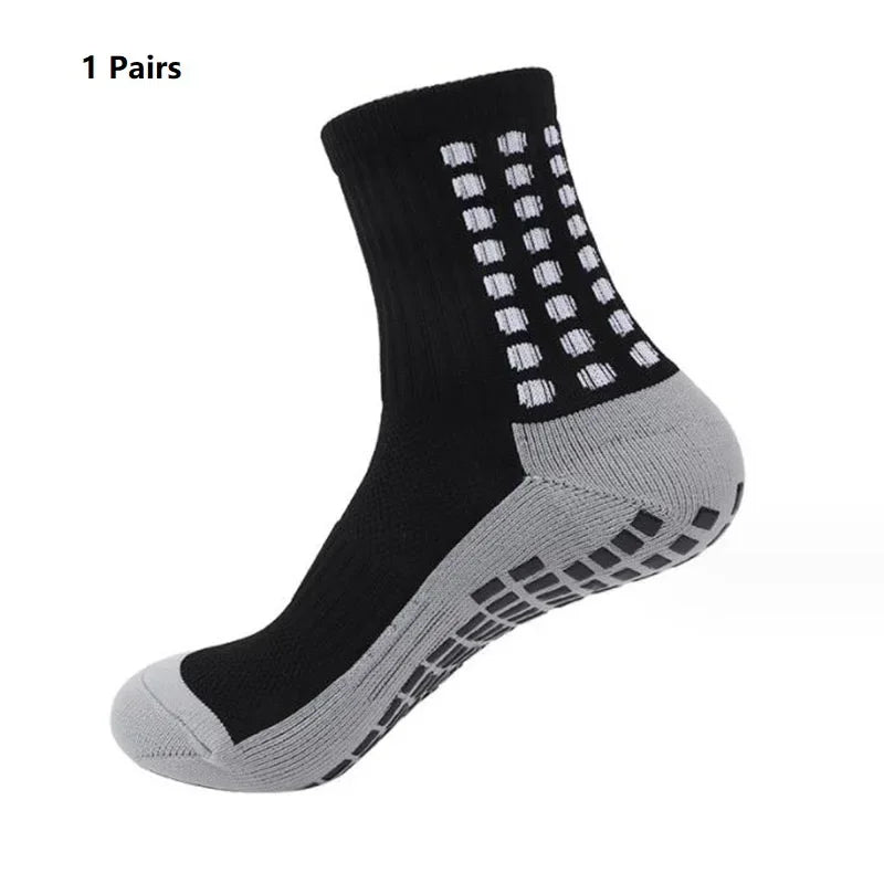 Grip Soccer Socks Anti Slip Non Slip Men's Athletic Socks for Football Basketball Sports, 1/10/12/20 Pair 2025