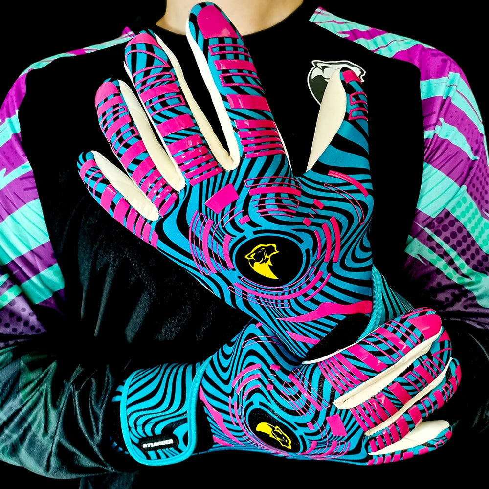 Professional Football Goalkeeper Gloves Kids Adults Latex Thickened Protection Child Goalkeeper Teenager Goalie Soccer Gloves