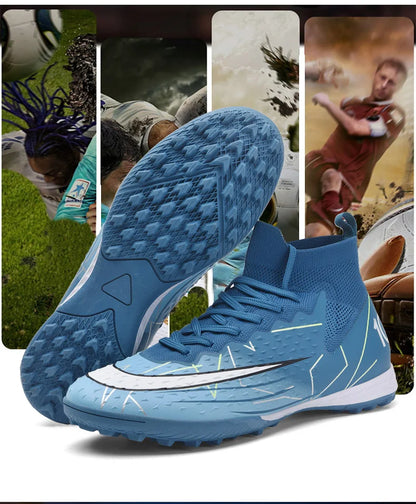 Original Outdoor Soccer Shoes for Men Indoor Futsal Non-Slip TF/IC Grass Field Breathable Youth Training Football Boots Sneakers
