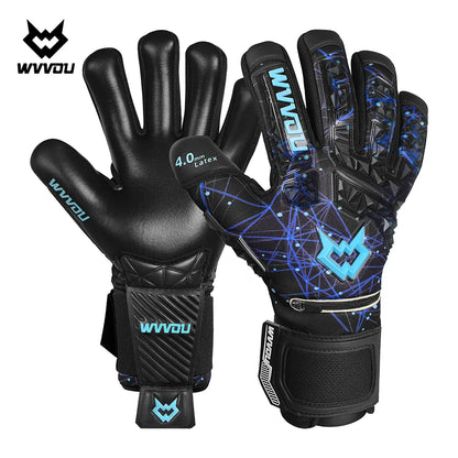 WVVOU Soccer Goalie Gloves for Adults and Youth, High Performance Goalkeeper Gloves with 5 Detachable Finger Saves