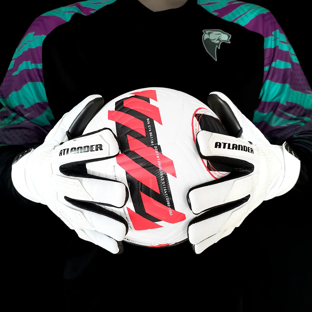 Goalkeeper Gloves Kids Adults Anti-Slip Latex Football High Quality Soccer Strong Grip Match Training Wrist Strap Goalie Glove